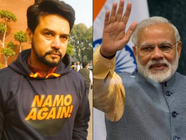 anurag thakur wear namo again hoodie narendra modi says looking good anurag thakur wear namo again hoodie narendra modi says looking good