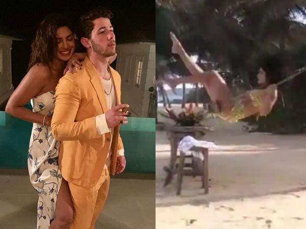 nick jonas and priyanka chopra seen having fun at caribbean nick jonas and priyanka chopra seen having fun at caribbean