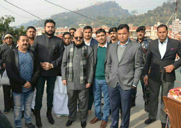 Amar Singh worshipped on Makar Sankranti for Narendra Modi in Haridwar Amar Singh worshipped on Makar Sankranti for Narendra Modi in Haridwar