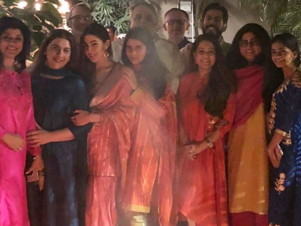 Sara ali khan with amrita rao at sandeep khosla lohri party Sara ali khan with amrita rao at sandeep khosla lohri party