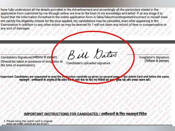Candidates made Bill Gates in the stenographer exam Candidates made Bill Gates in the stenographer exam