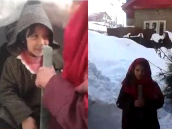 बर्फ के बीच मौसम रिपोर्टिंग करती कश्मीरी लड़की का VIDEO वायरल बर्फ के बीच मौसम रिपोर्टिंग करती कश्मीरी लड़की का VIDEO वायरल