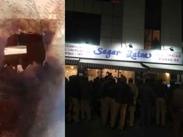 Blast in Seagat Ratna restaurant Prayagraj Blast in Seagat Ratna restaurant Prayagraj