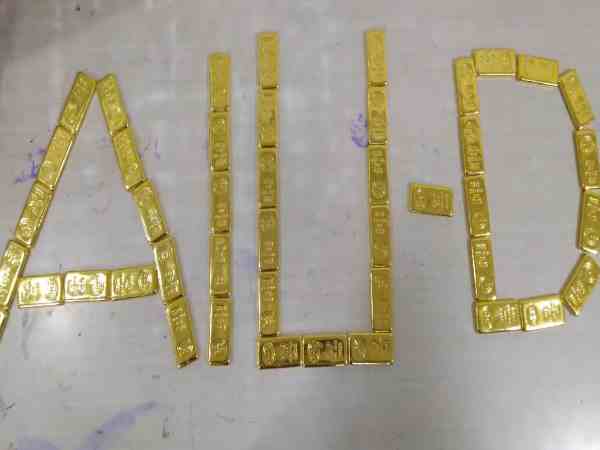 44 gold bars seized from a passenger at Mumbai airport 44 gold bars seized from a passenger at Mumbai airport