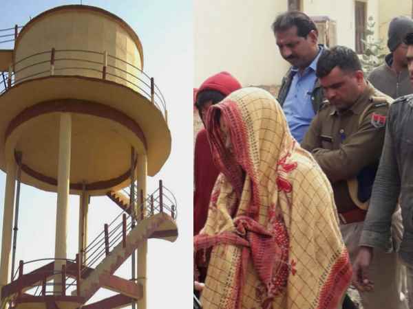 Mandawa Woman Climbed on water Tank For marry with boyfriend Mandawa Woman Climbed on water Tank For marry with boyfriend