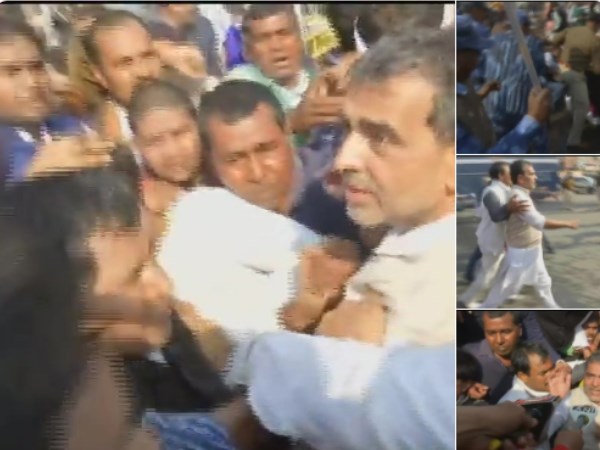 RLSP Chief Upendra Kushwaha injured during lathi charge in patna RLSP Chief Upendra Kushwaha injured during lathi charge in patna