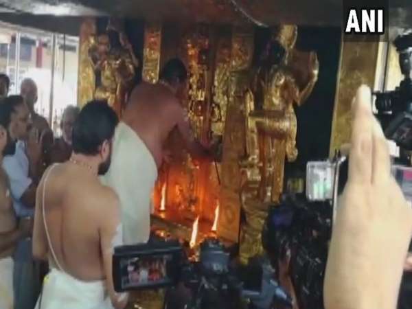 sabarimala temple reopened for five-day monthly puja, tight security sabarimala temple reopened for five-day monthly puja, tight security