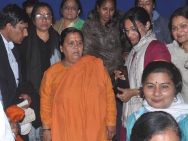 Uma Bharti watched Kangana Ranaut starrer film Manikarnika Uma Bharti watched Kangana Ranaut starrer film Manikarnika