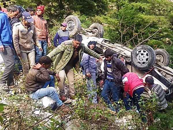baraat vehicle fell in Chamoli baraat vehicle fell in Chamoli