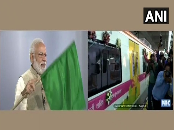 Prime Minister Narendra Modi flagged off Nagpur Metro via video conferencing Prime Minister Narendra Modi flagged off Nagpur Metro via video conferencing