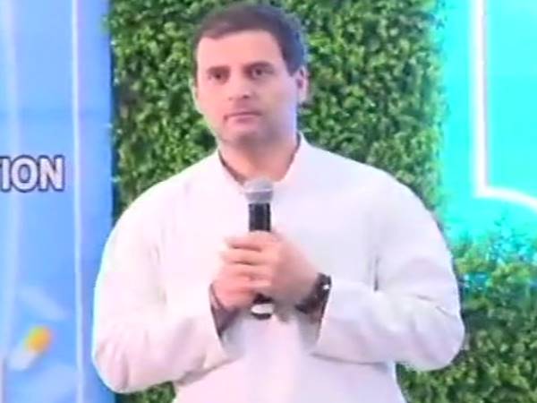 Congress President Rahul Gandhi during his interaction with healthcare professionals in Raipur Congress President Rahul Gandhi during his interaction with healthcare professionals in Raipur