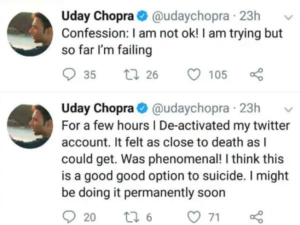 डिलीट किए ट्वीट