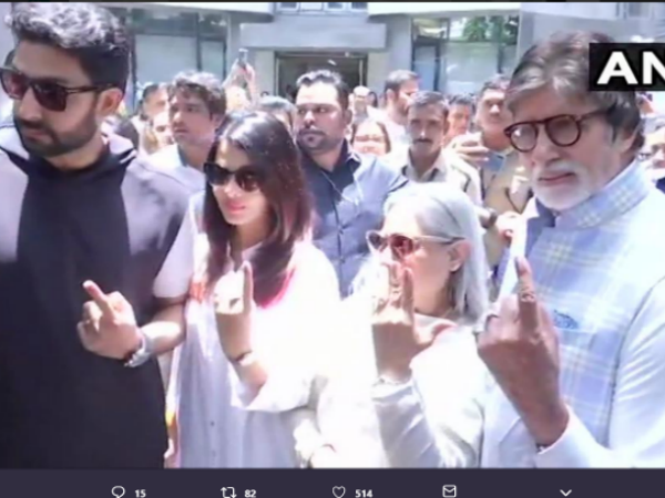 Pics: बच्चन परिवार ने किया मतदान, सलमान ने भी डाला वोट Pics: बच्चन परिवार ने किया मतदान, सलमान ने भी डाला वोट