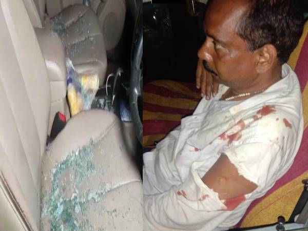 Bomb hurled at vehicles of BJP and BJD MLA candidates from Bhubaneswar in odisha Bomb hurled at vehicles of BJP and BJD MLA candidates from Bhubaneswar in odisha