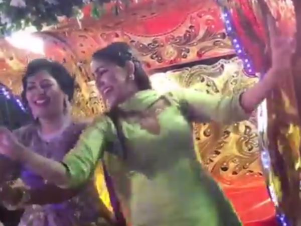 हरे रंग के सूट में सपना ने ढाया कहर