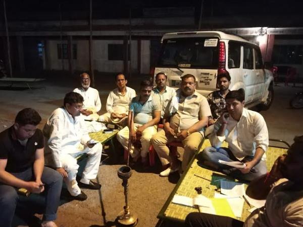 RLD wokers guard evm strongroom in muzaffarngar RLD wokers guard evm strongroom in muzaffarngar