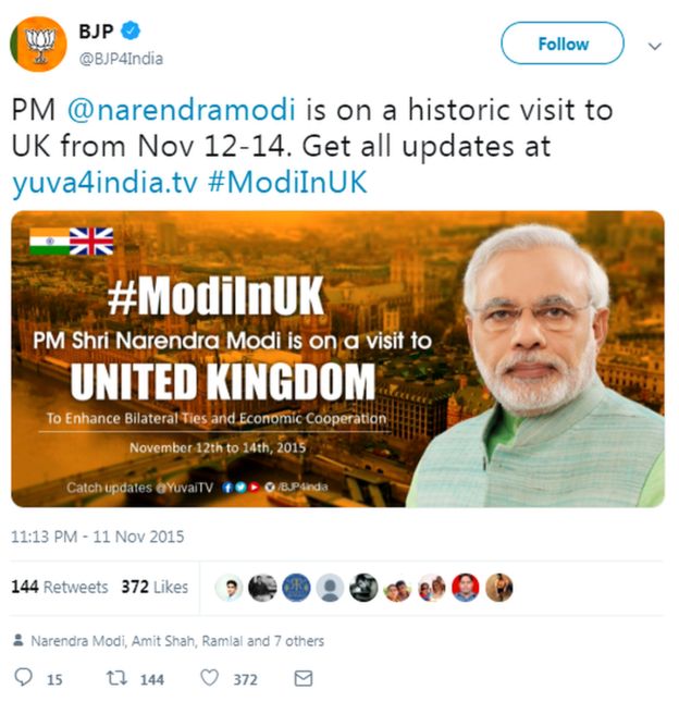 TWITTER/BJP TWITTER/BJP