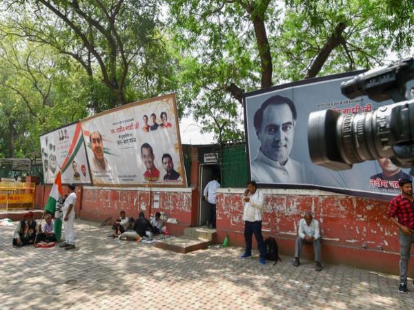 Congress Office Wears Deserted Look after election result Congress Office Wears Deserted Look after election result