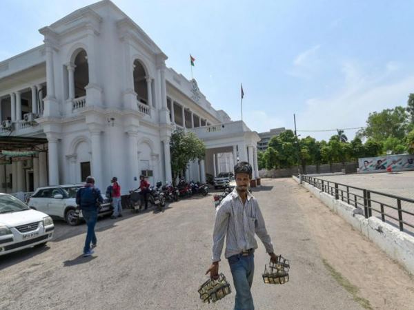 Congress Office Wears Deserted Look after election result Congress Office Wears Deserted Look after election result