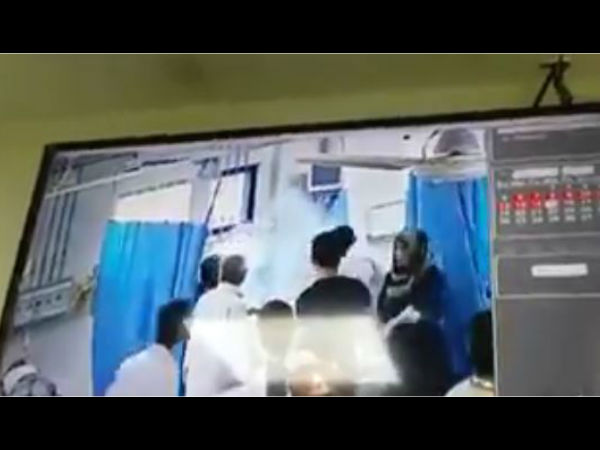 इलाज के दौरान महिला के मुंह में धमाका