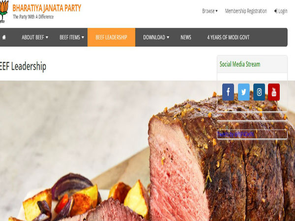 Beef served on hacked BJP Delhi website as Modi takes oath Beef served on hacked BJP Delhi website as Modi takes oath