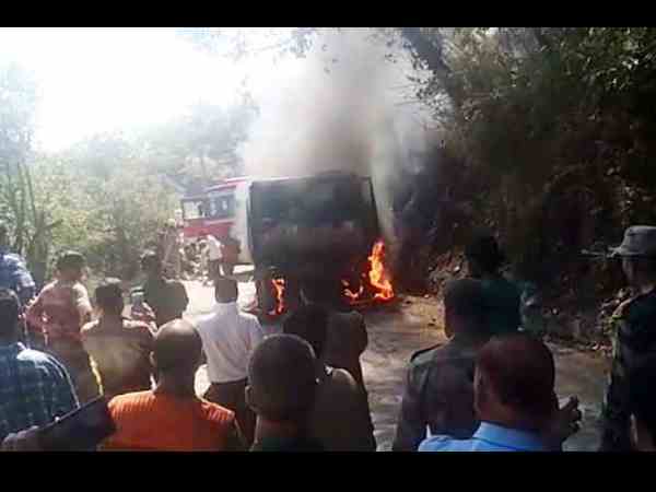 truck carrying eight soldiers caught fire truck carrying eight soldiers caught fire