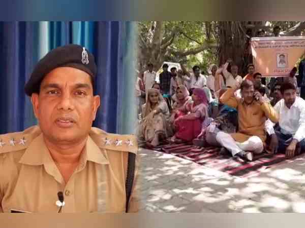 Relatives on dharna in vikram murder Relatives on dharna in vikram murder