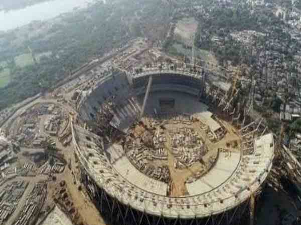 Worlds largest stadium is set to be ready for first IPL T20 match in motera ahmedabad Worlds largest stadium is set to be ready for first IPL T20 match in motera ahmedabad