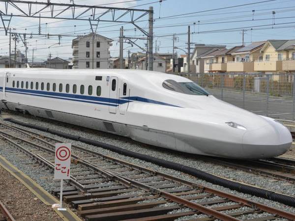 A new model of bullet train supreme hit a record speed a test run in japan A new model of bullet train supreme hit a record speed a test run in japan