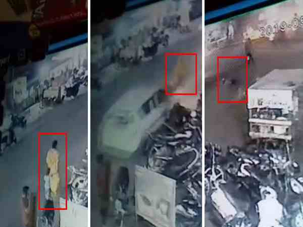 grand mother with child hit by a car cctv grand mother with child hit by a car cctv
