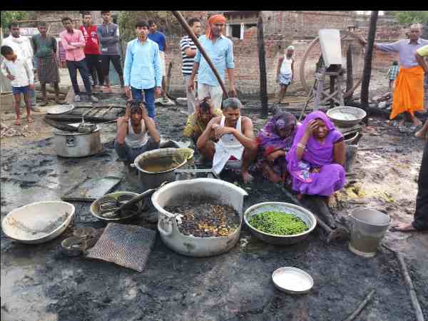 villagers feared after dozen of houses burnt villagers feared after dozen of houses burnt
