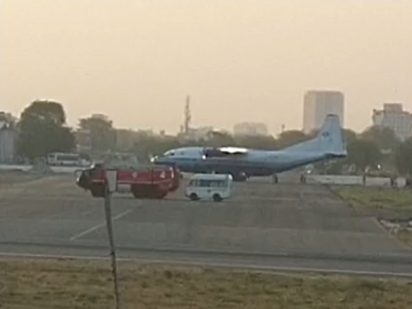 georgian Cargo plane emergency landing in jaipur airport georgian Cargo plane emergency landing in jaipur airport