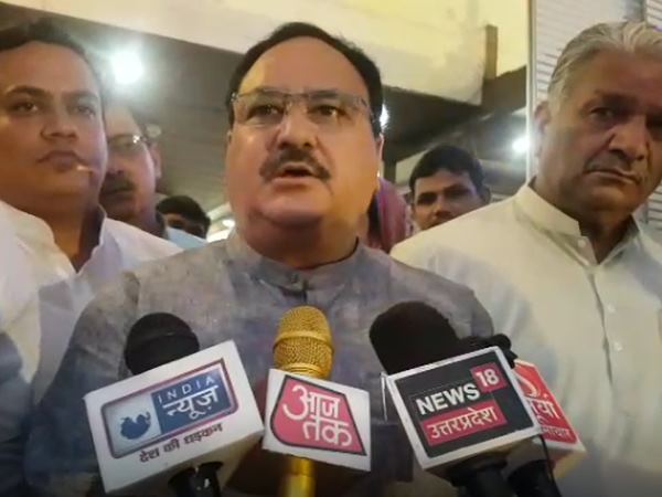 union minister jp nadda meeting with bjp workers in chandauli union minister jp nadda meeting with bjp workers in chandauli