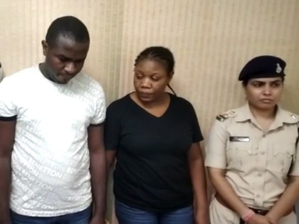 Madhya pradesh police arrested nigerian couple from delhi for online fraud Madhya pradesh police arrested nigerian couple from delhi for online fraud