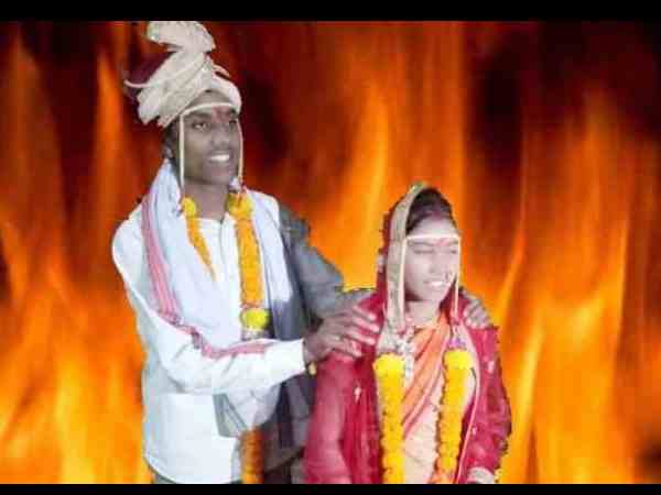 inter-caste marriage couple set on fire by brides family inter-caste marriage couple set on fire by brides family