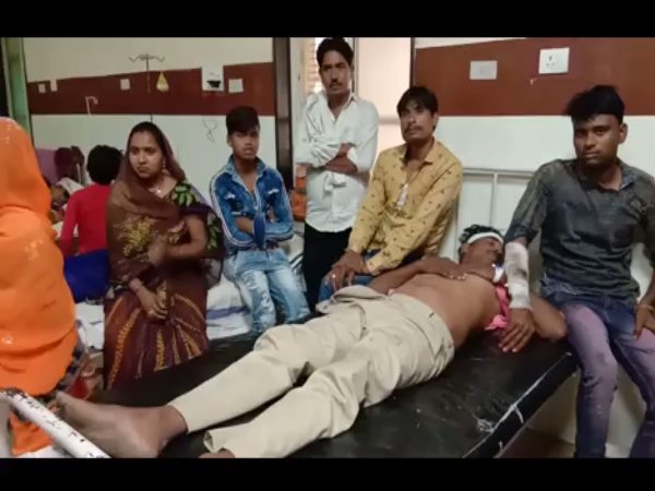 Barati attack in Morena Nine people injured including Bride Barati attack in Morena Nine people injured including Bride