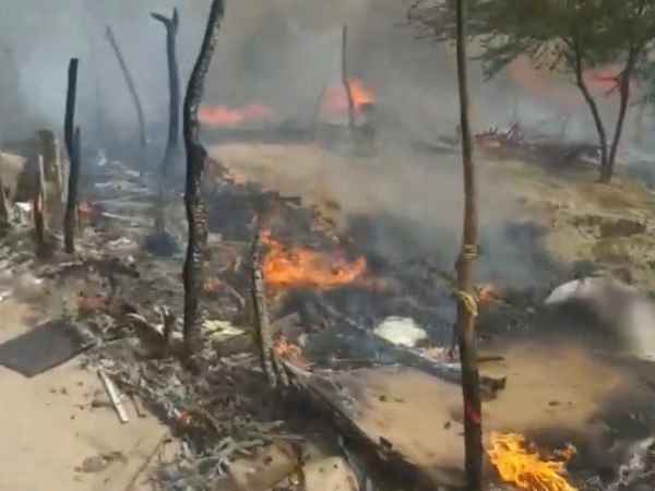 Fire burns 50 slums after fire Fire burns 50 slums after fire