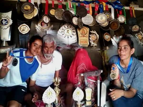नागौर की खिलाड़ी प्रकाश चौधरी व सुंदर चौधरी