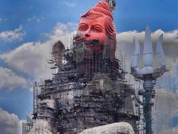 world largest Lord Shiva statue make at Ganesh Tekri in Rajasthan world largest Lord Shiva statue make at Ganesh Tekri in Rajasthan