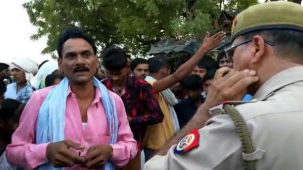 police vehicle rammed woman in hamirpur police vehicle rammed woman in hamirpur