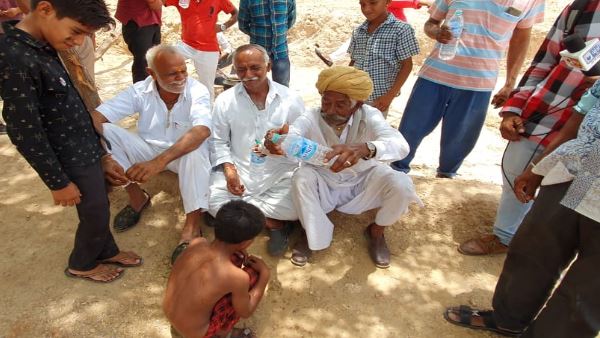 Rituals : Barmer Child sat as a frog as to pray for rain Rituals : Barmer Child sat as a frog as to pray for rain