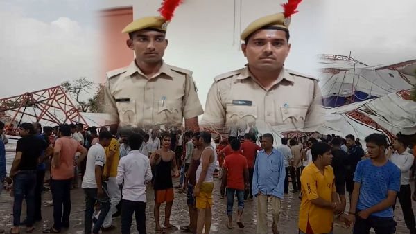 constable doulatram and Gomaram save Many lives in jasol Tent Collapse Accident constable doulatram and Gomaram save Many lives in jasol Tent Collapse Accident