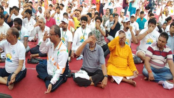 International Yoga Day 2019: Several Bihar govt ministers failed in yoga International Yoga Day 2019: Several Bihar govt ministers failed in yoga