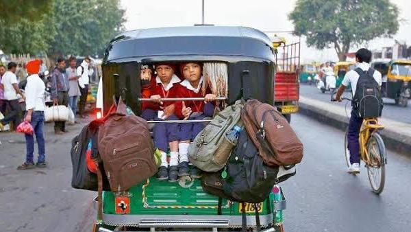 Gujarat: School van drivers back their strike Gujarat: School van drivers back their strike