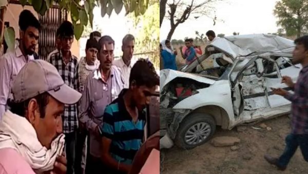 Five Killed in car bike Accident at sherpura village of Bhadra Hanumangarh Five Killed in car bike Accident at sherpura village of Bhadra Hanumangarh