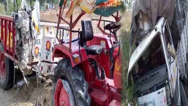 Six people dead, 30 people injured in collision between a truck and tractor trolley Six people dead, 30 people injured in collision between a truck and tractor trolley