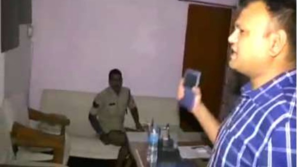 head Constable Catched Sleeping without pant During inspection head Constable Catched Sleeping without pant During inspection