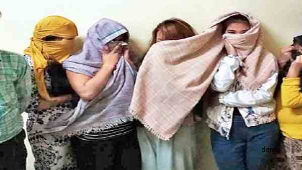 nine girls caught in hotel raid for prostitution nine girls caught in hotel raid for prostitution