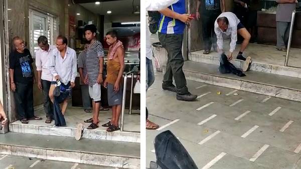 Watch video: Mobile explodes in mans pocket in surat Watch video: Mobile explodes in mans pocket in surat
