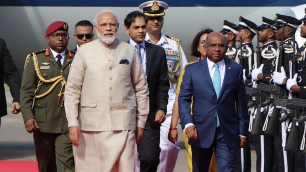 PM Narendra Modi arrives Maldives this is his first overseas visit after his re election PM Narendra Modi arrives Maldives this is his first overseas visit after his re election